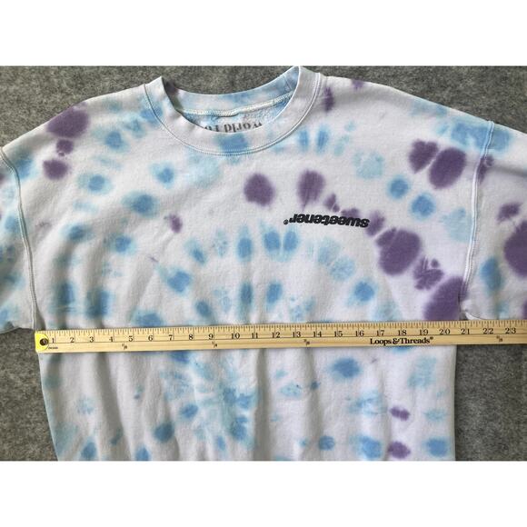 Ariana Grande Sweater Womens Large Sweetener Tour Tie Dye Crewneck Concert 2019 - Picture 7 of 8